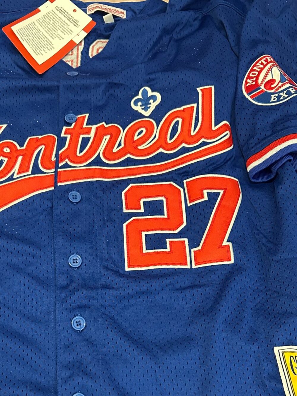1990s MONTREAL EXPOS VLADIMIR GUERRERO Men's JERSEY M,L,XL,2X by Mitchell & Ness - Picture 5 of 6